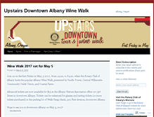 Tablet Screenshot of albanywinewalk.com